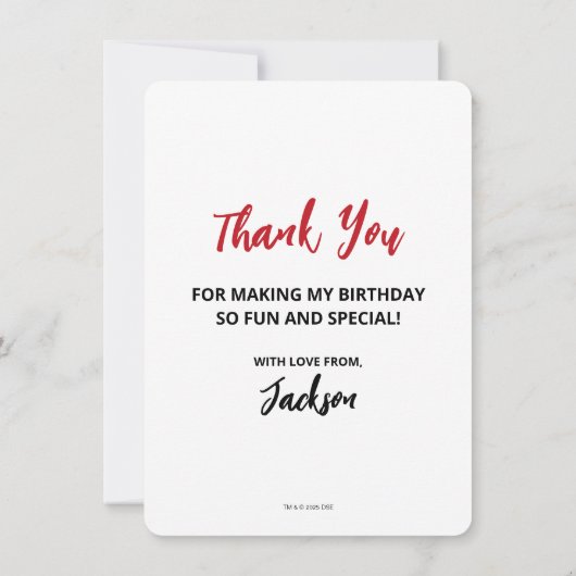 Grinch Hij is een Mean One 1e Verjaardag Bedankkaart (Achterkant)