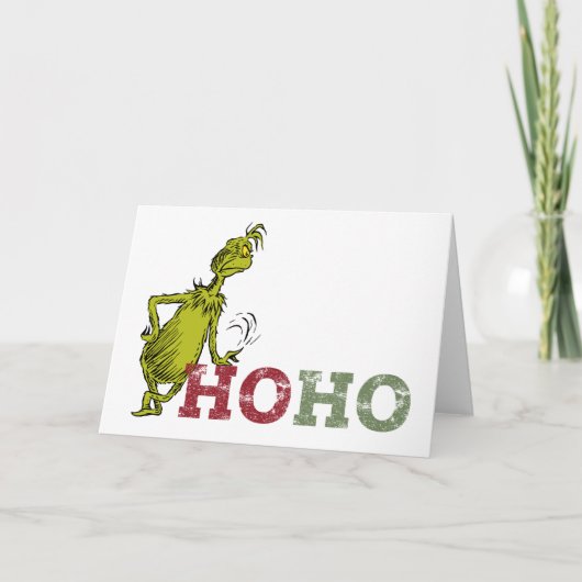 Grinch | Ho Ho Ho Kaart (Voorkant)
