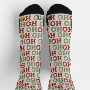 Grinch Ho Ho Pattern Sokken