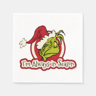 Grinch Ik ben altijd in het seizoen Servet