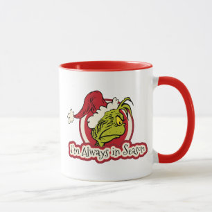 Grinch Ik ben altijd in seizoen Mok