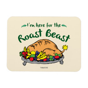 Grinch I'm Here for the Roast Beast Quote Magneet