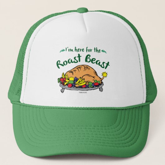 Grinch I'm Here for the Roast Beast Quote Trucker Pet (Voorkant)