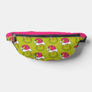 Grinch in roze kerstmuts heuptasje