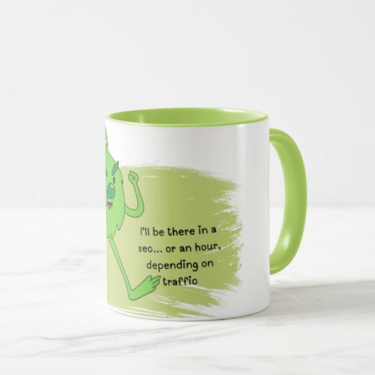 Grinch Inspired Coffee Mok - ideaal voor onheil (Voorkant rechts)
