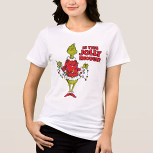Grinch   "Is dit vrolijk genoeg?" Tri-Blend Shirt
