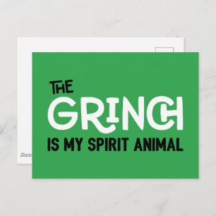 Grinch is mijn Spirit Animal Quote Briefkaart