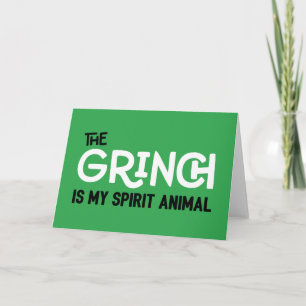 Grinch is mijn spirituele dier citaat kaart