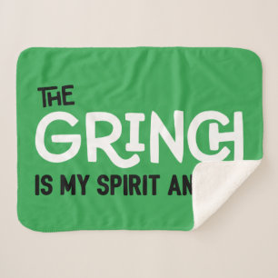 Grinch is mijn spirituele dier citaat sherpa deken
