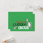 Grinch | Je bent net zo knuffelbaar als een Cactus Kaart (Voorkant / Achterkant in situ)