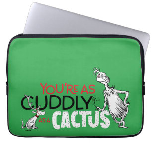 Grinch Je bent zo knuffelig als een cactus Laptop Sleeve