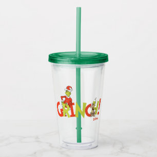 Grinch! Karakter Logo Grafisch Acryl Drinkbeker