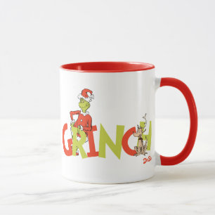 Grinch! Karakter Logo Grafisch Mok