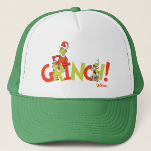 Grinch! Karakter Logo Grafisch Trucker Pet