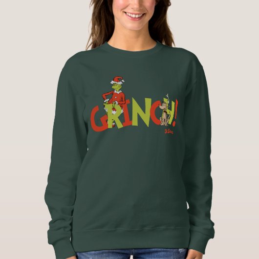 Grinch! Karakter Logo Grafisch Trui (Voorkant)