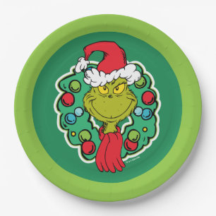 Grinch Kerstfeest Krans Papieren Bordje