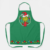 Grinch | Kerstfeest Krans Schort (Voorkant)