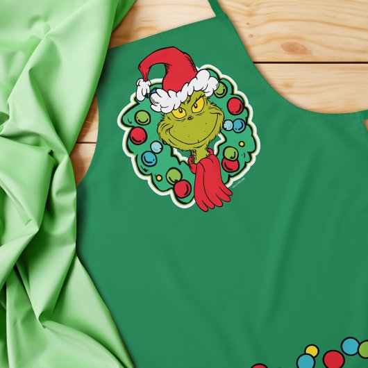 Grinch | Kerstfeest Krans Schort