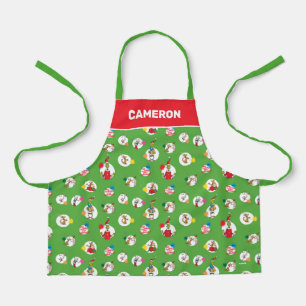 Grinch Kerststippenpatroon Schort