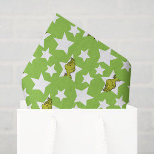 Grinch Kijkende Ster Patroon Tissuepapier