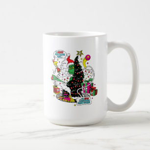 Grinch Kleurrijke Kerst Grafiek Koffiemok