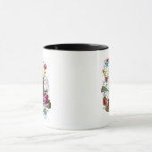 Grinch Kleurrijke Kerstmis Grafisch Mok (Midden)