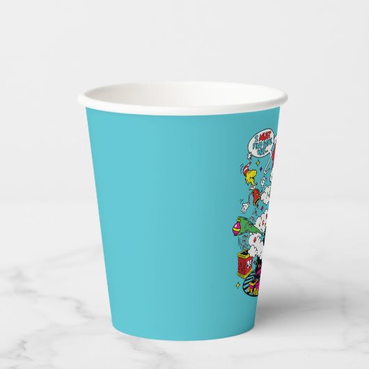 Grinch Kleurrijke Kerstmis Grafisch Papieren Bekers (Voorkant)