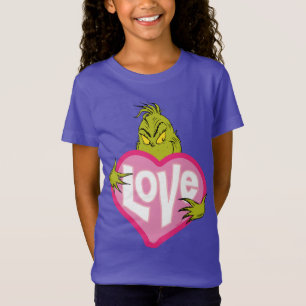 Grinch Liefde Roze Hart T-shirt
