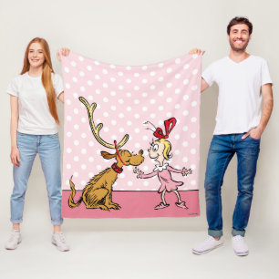 Grinch Max & Cindy Lou Wie Fleece Deken