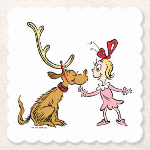 Grinch   Max & Cindy Lou Wie Kartonnen Onderzetters