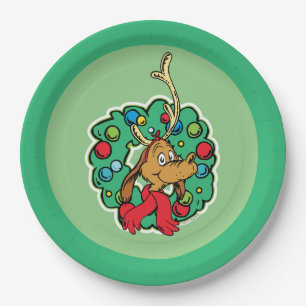 Grinch Max Kerstkrans Papieren Bordje