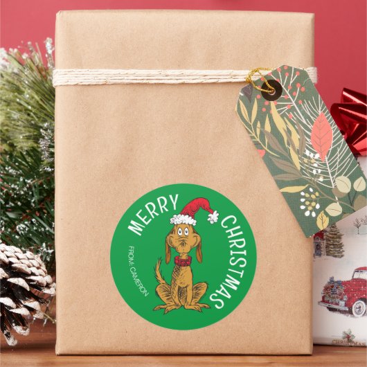 Grinch | Max Kerstman | Kerstcadeau Label (Feestdagen)