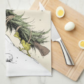 Grinch & Max Return the Christmas Tree Theedoek (Quarter Fold)