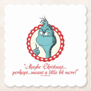 Grinch Misschien Kerstmis… Kartonnen Onderzetters