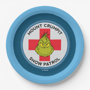 Grinch Mt. Crumpit Sneeuw Patrouille Papieren Bordje