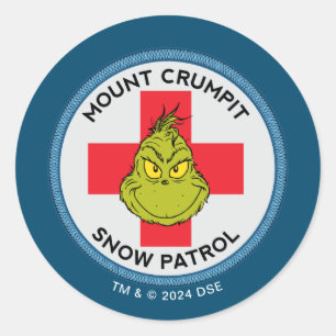 Grinch Mt. Crumpit Sneeuw Patrouille Ronde Sticker