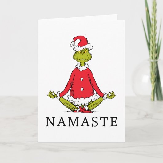 Grinch | Namaste Kerstman Kaart (Voorkant)