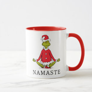Grinch Namaste Kerstman Mok