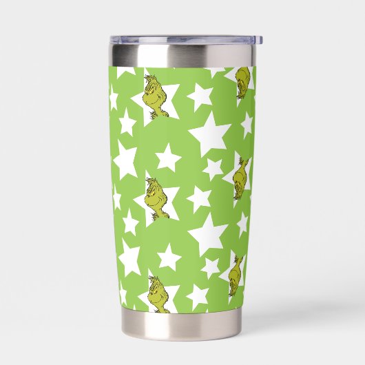 Grinch Peeking Star Pattern Geïsoleerde Drinkbeker (Links)