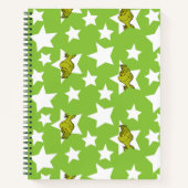 Grinch Peeking Star Pattern Notitieboek (Voorkant)