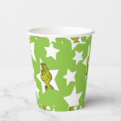 Grinch Peeking Star Pattern Papieren Bekers (Achterkant)