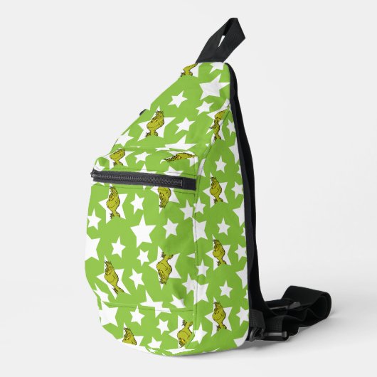 Grinch Peeking Star Pattern Sling Bag (Rechterhoek)