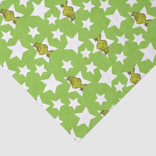 Grinch Peeking Star Pattern Tissuepapier (Detail)