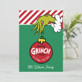 Grinch | Personalized Ornament Feestdagenkaart (Staand voorkant)