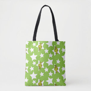 Grinch Piepend Sterrenpatroon Draagtas