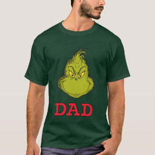 Grinch Rood en Groen Sneeuwvlok Verjaardag T-shirt