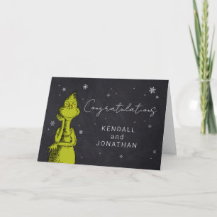 Grinch Schoolbord Baby Shower Kaart