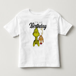 Grinch Schoolbord Het is mijn verjaardag Kinder Shirts