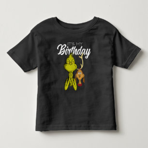 Grinch Schoolbord Het is mijn verjaardag Kinder Shirts