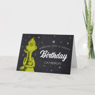 Grinch Schoolbord Verjaardag Kaart
